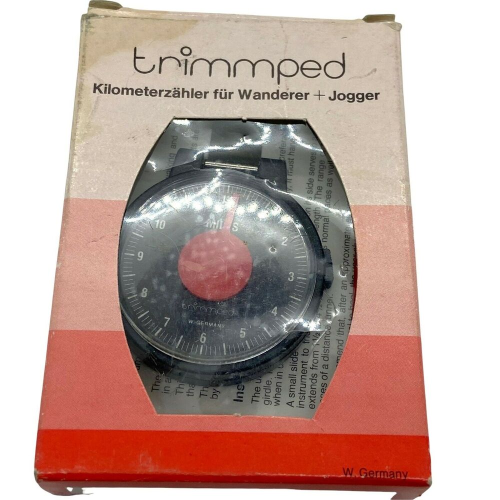 Mile Counter Pedometer Vintage West German Made Trimmped Wanderer Jogger Hiking